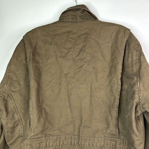 Vintage Eddie Bauer Brown Lined Chore Coat Size Large - Picture 5 of 8